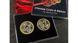 Chinese Coins And Ribbon by Jimmy Fan