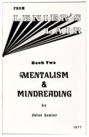 Jules Lenier - Book Two, Mentalism and Mindreading