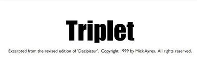 Triplet by Mick Ayres - Click Image to Close