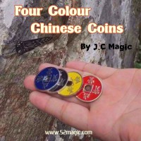 Four Colour Chinese Coins by J.C Magic - Click Image to Close