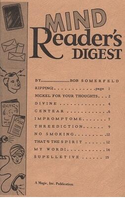 Mind Reader’s Digest by Bob Somerfeld - Click Image to Close