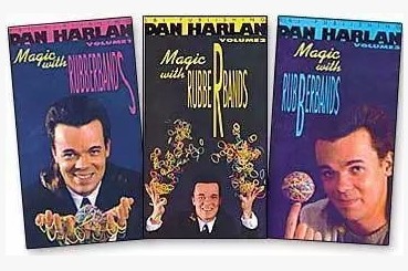 Magic With Rubber Bands by Dan Harlan 3 Volume set - Click Image to Close