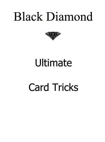 Ultimate Card Tricks by Black Diamond - Click Image to Close